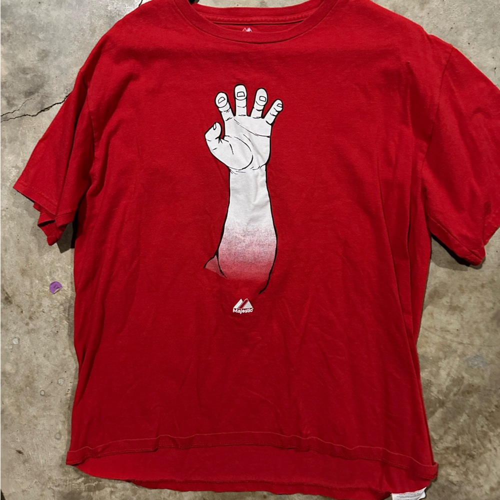 Texas Rangers baseball Majestic shirt